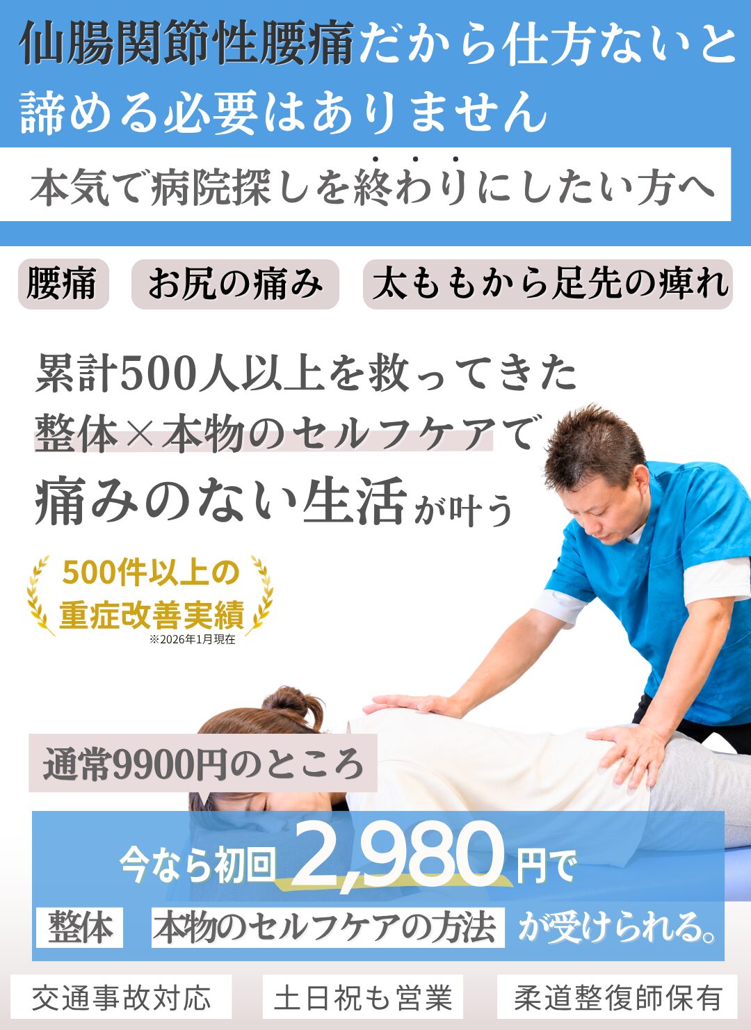 仙腸関節性腰痛のトップ画像
